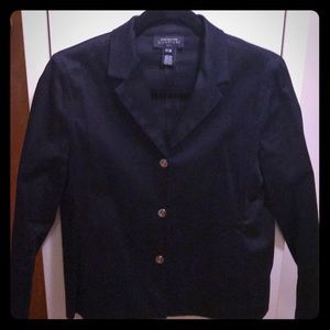 Jones NY Navy Blue Blazer w/ Silver Snap Buttons